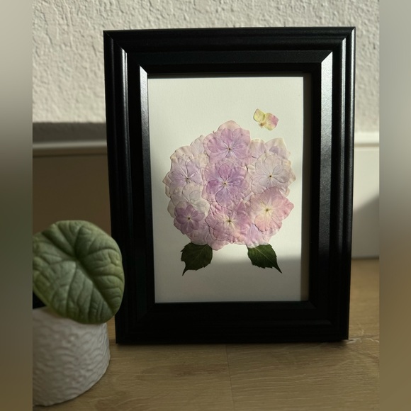 Real pressed flower art - hydrangea - Picture 2 of 8